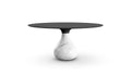 aqua | Table de repas ronde - carrare mat - image 1