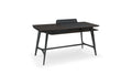 arial | Bureau - plateau réhaussé cuir - image 1