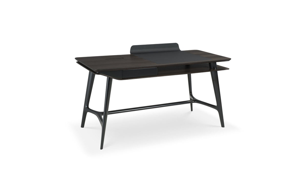 arial | Bureau - plateau réhaussé cuir - image 1