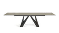 cigale | Table de repas avec allonges - travertino grigio - image 1