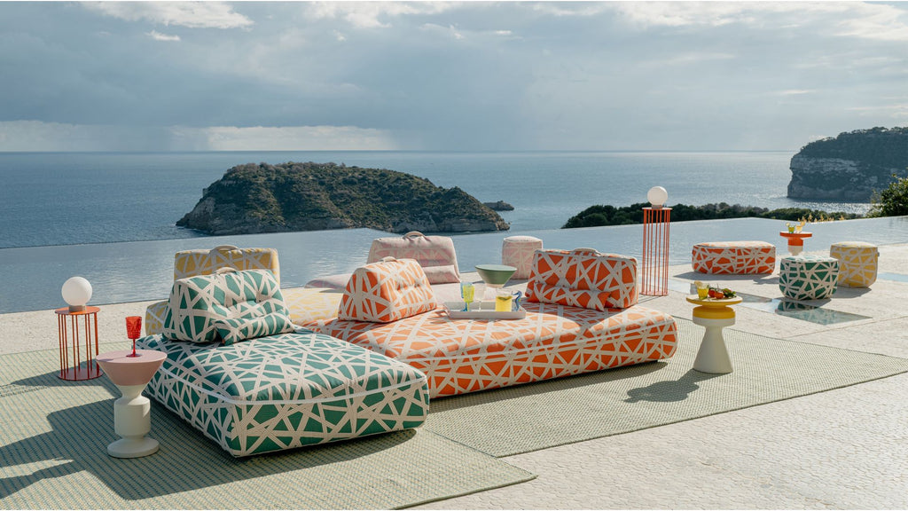 trilogie outdoor | Set de poufs nastri - image 2