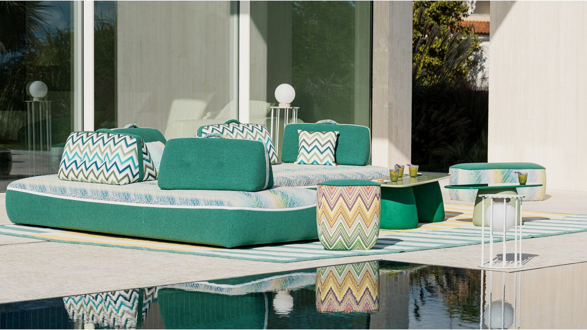 trilogie outdoor | Set de poufs menthe - image 3