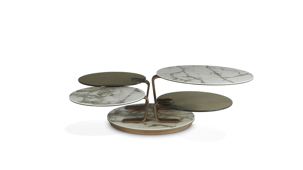 quartet | Table basse - céramique marmi - image 2