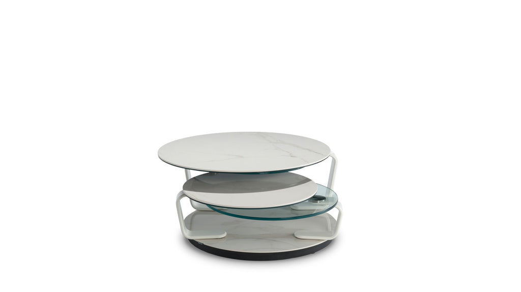 quartet | Table basse - céramique calacatta oro - image 3