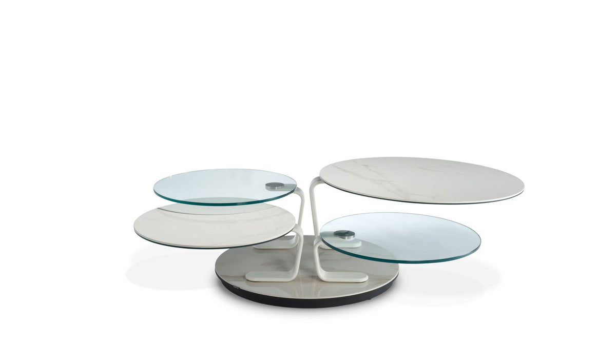 quartet | Table basse - céramique calacatta oro - image 2