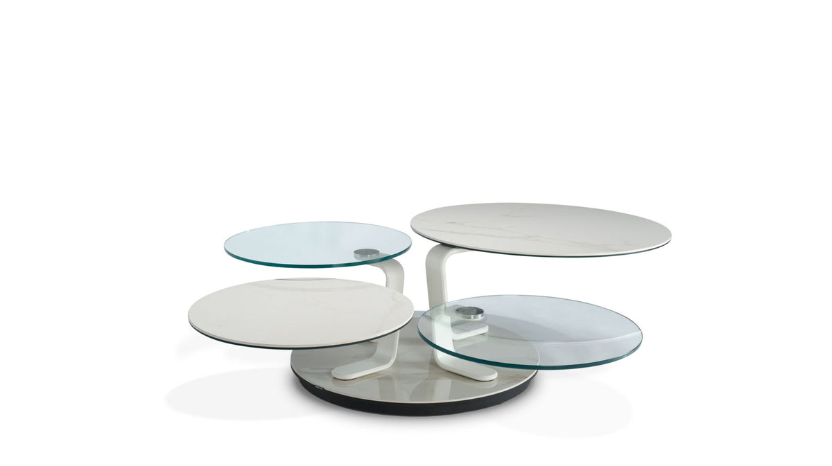 quartet | Table basse - céramique calacatta oro - image 1