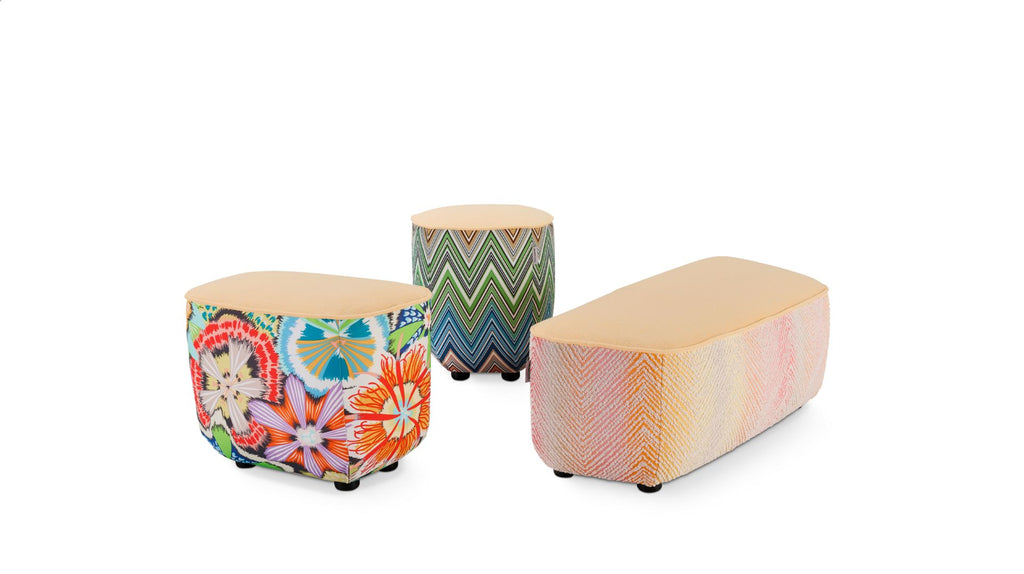 trilogie outdoor | Set de poufs soleil - image 1