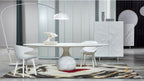 aqua | Table de repas ovale - carrare mat - image 3